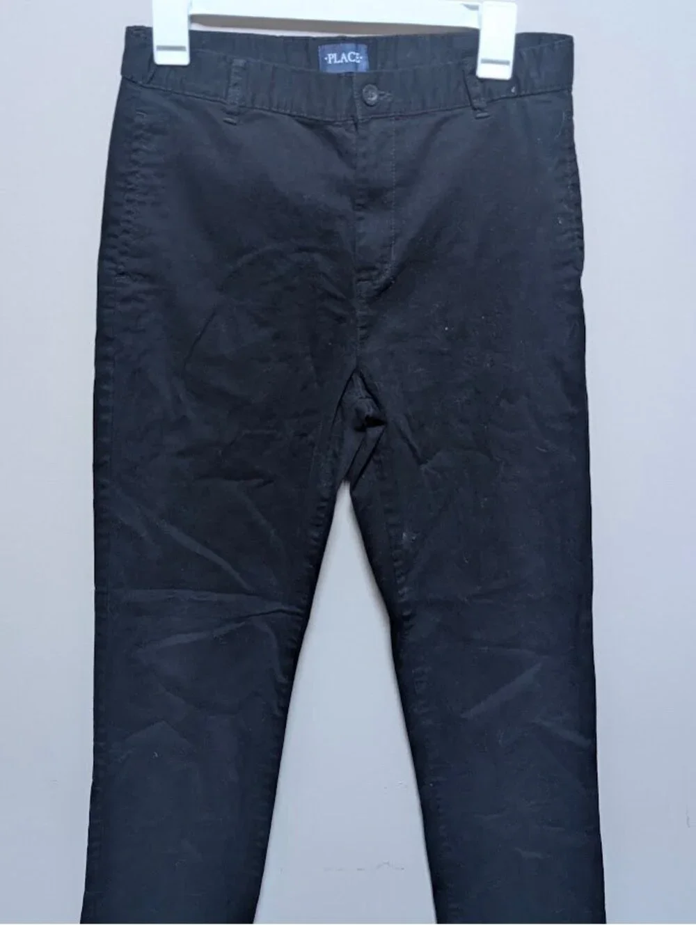 The Children's Place Boys' Black Adjustable Waist Skinny Pants Size 18
